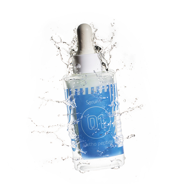 01 Klotho Peptide Serum with a splash of water